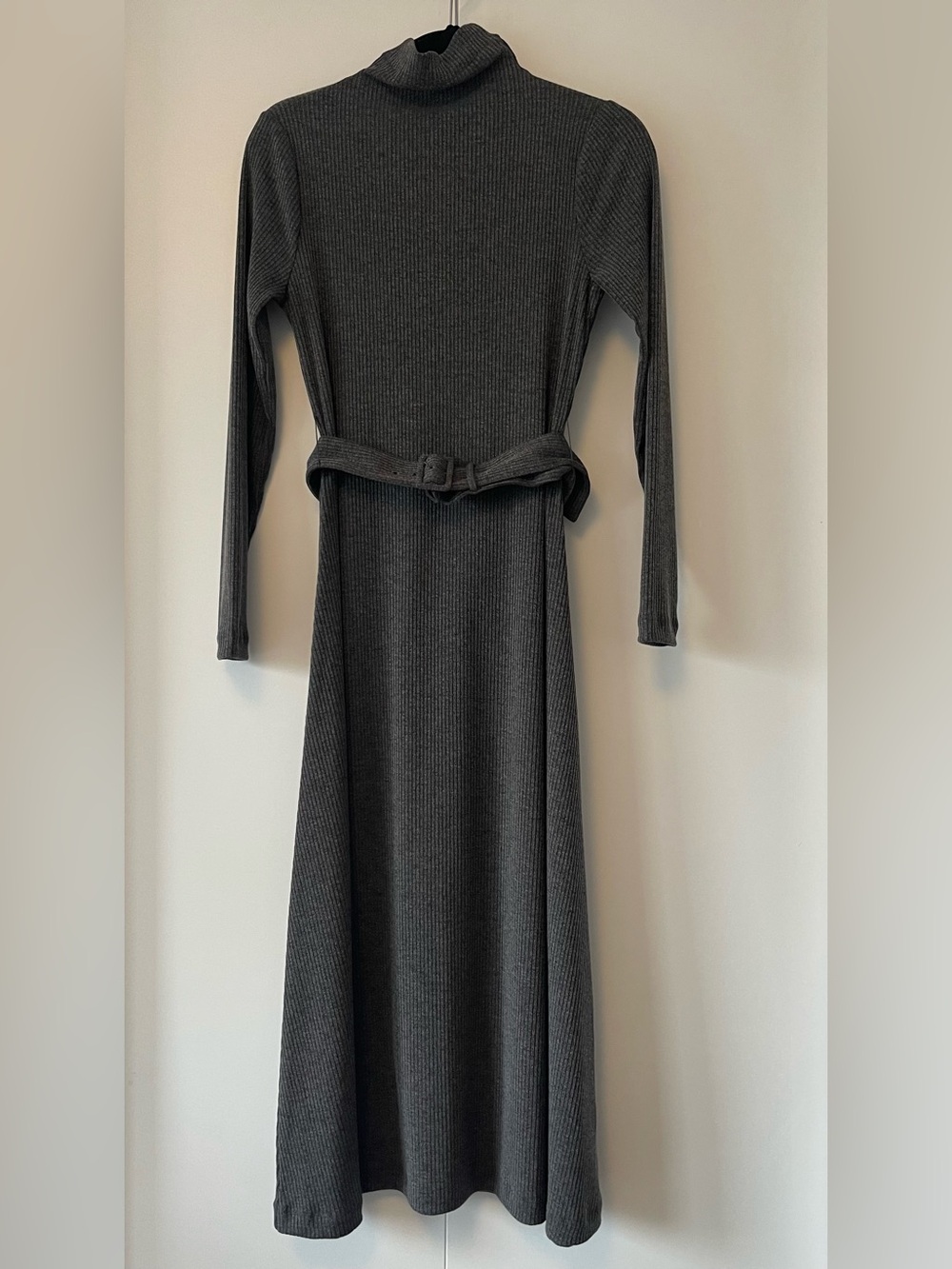 NWT Club Monaco Melissah Knit Long-Sleeve Midi Dress | Charcoal Grey | Size M